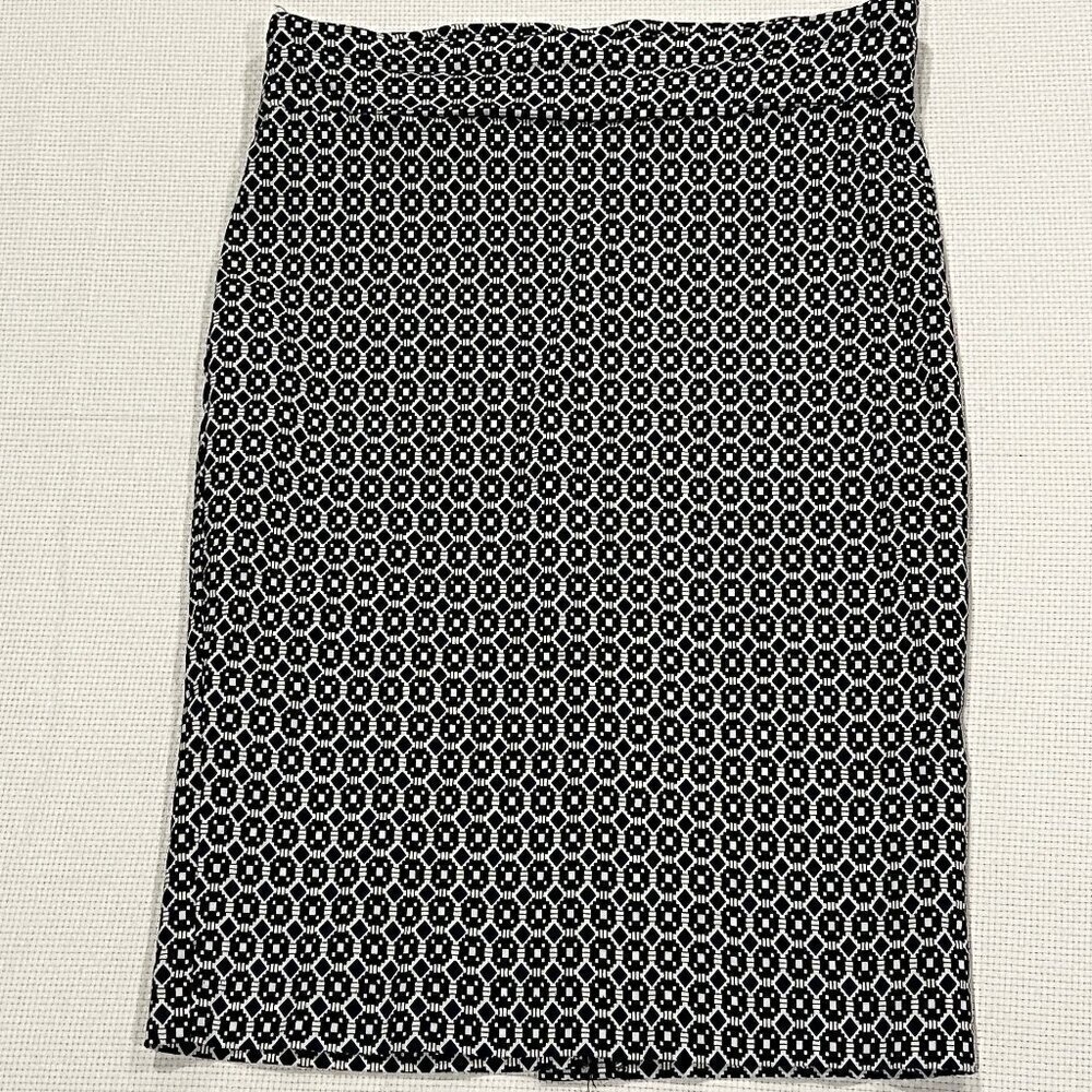 Jules and Leopold Geometric‎ Pull On Skirt Stretch Wide Waist Band Size Small